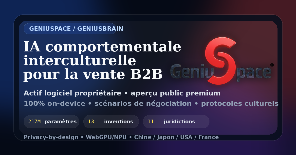 Geniuspace product preview