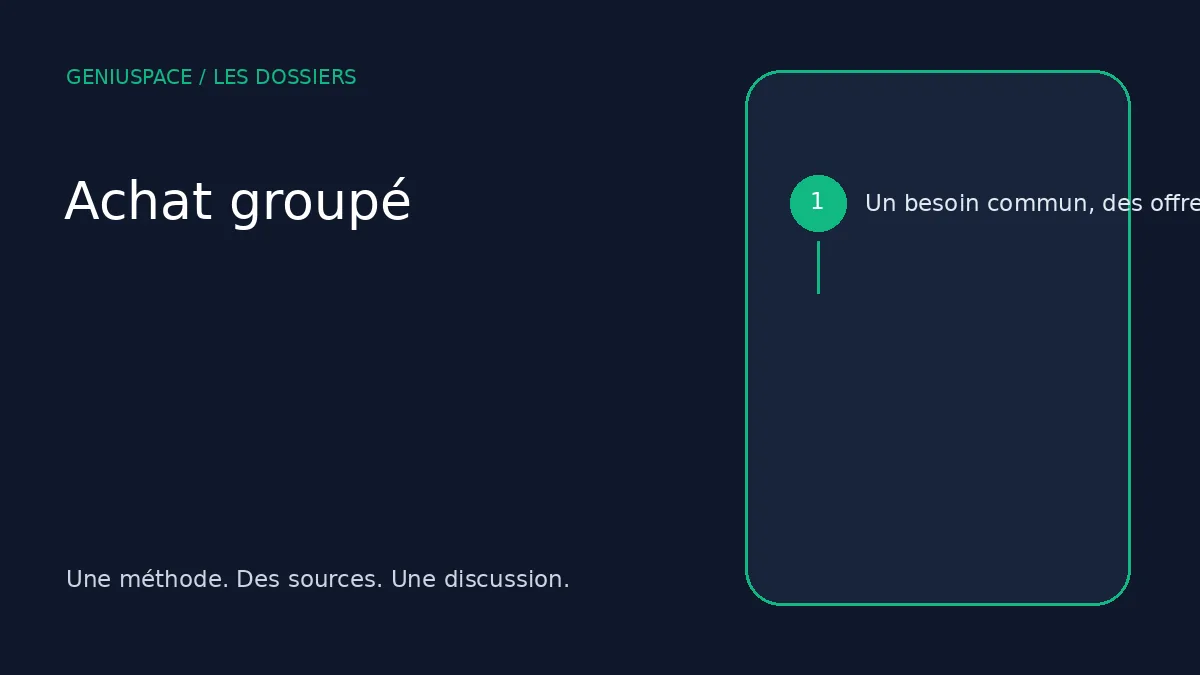 Un besoin commun, des offres comparables, une décision documentée.