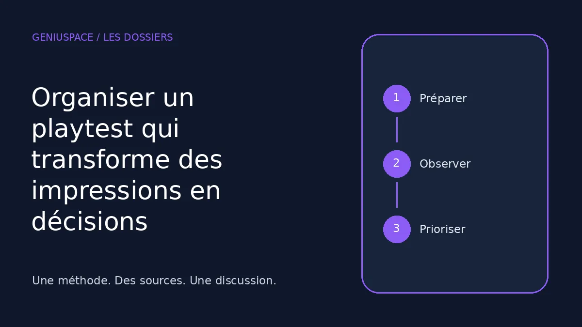 Préparer · Observer · Prioriser